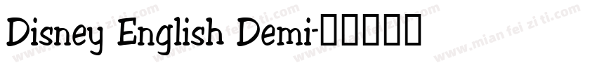 Disney English Demi字体转换